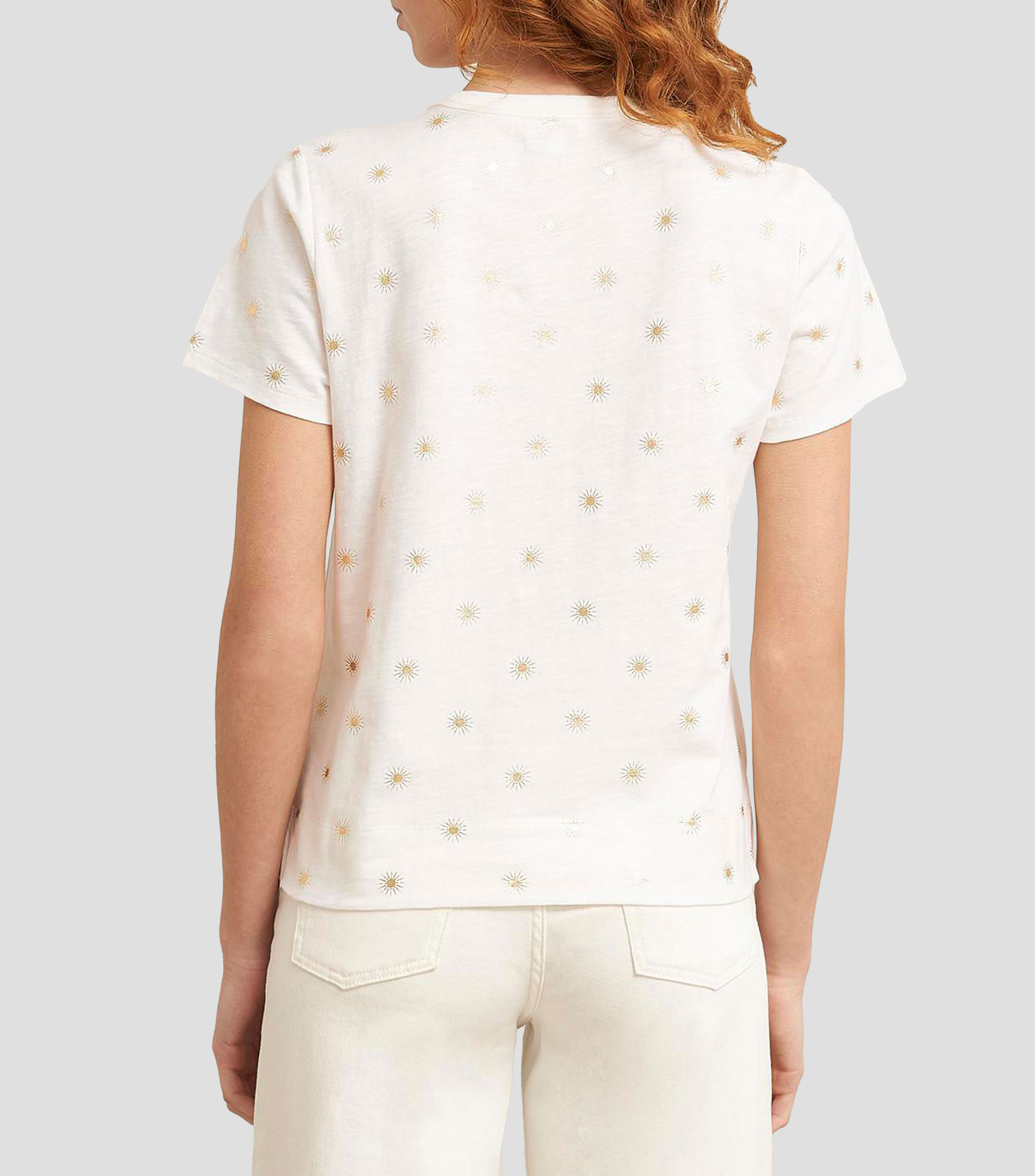 Playera de cuello redondo y manga corta Adaline Mujer